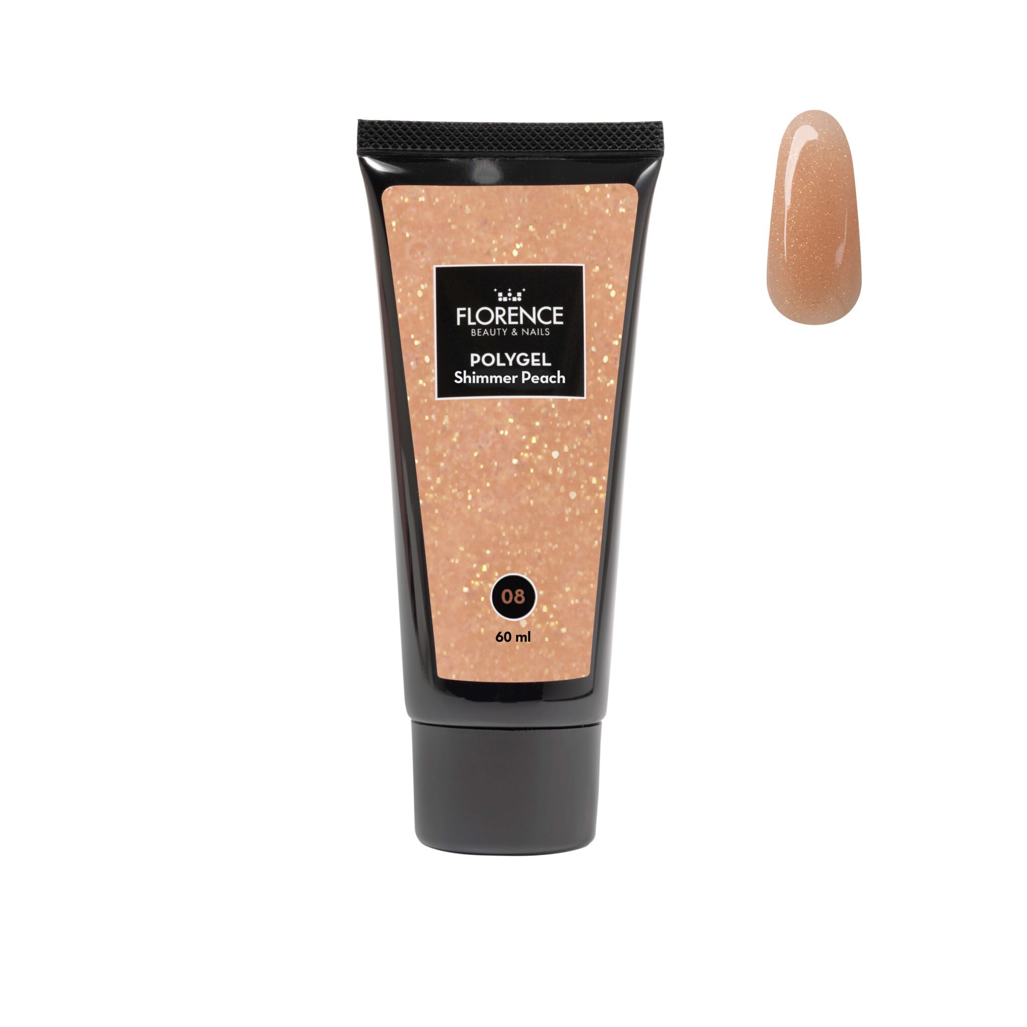 Polygel Shimmer Peach - Florence Beauty and Nails