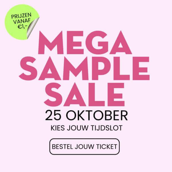 Tijdslot sample sale 2025