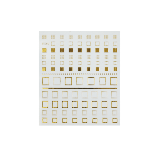 Nail Art Sticker Gold Square