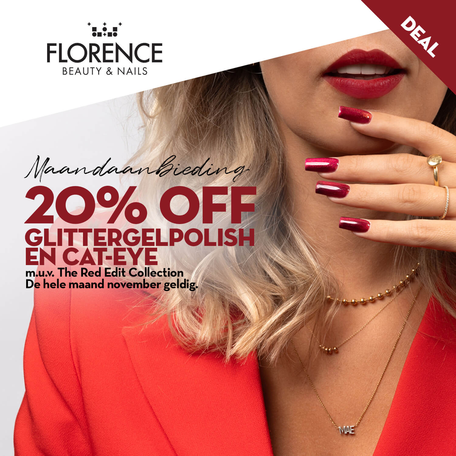 Banner Maandaanbieding november 20% off glittergelpolish