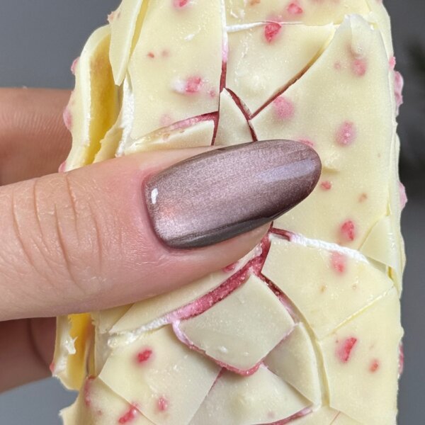 Cacao Charm nagels vierkant